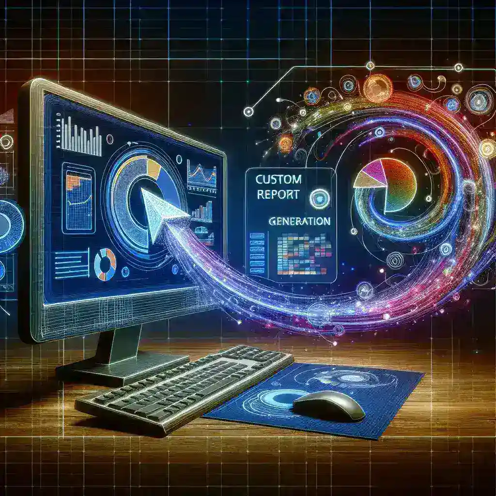 "User-friendly interface of top software for custom report generation, showcasing data visualization tools and customizable report templates."
