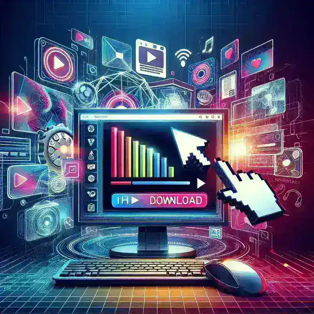 "Step-by-step guide on safe and legal methods to download YouTube videos, illustrated with a screenshot of a video downloader interface."