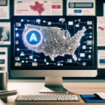 "Google Chrome logo with AI technology graphics, representing the new contextual ad placement feature powered by artificial intelligence in the U.S."